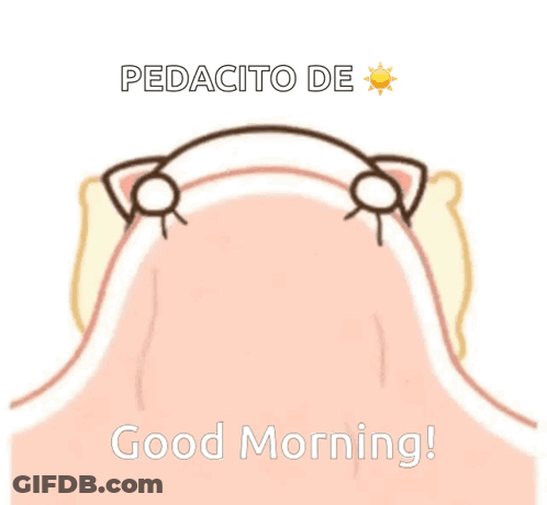 A Cartoon Cat Is Laying Under A Blanket With The Words Good Morning GIF
