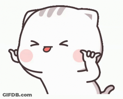 A Cartoon Cat Is Making A Funny Face And Covering His Ears GIF