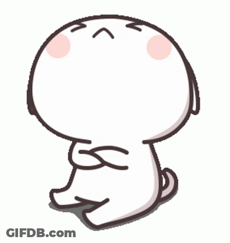 A Cartoon Cat Is Sitting Down With Its Arms Crossed And Looking Angry GIF