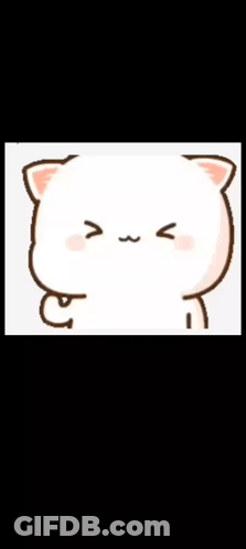 A Cartoon Cat Is Sticking Its Tongue Out . GIF