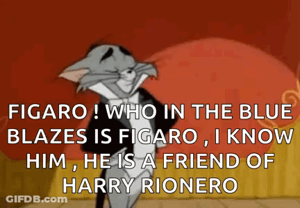 A Cartoon Cat Is Wearing A Tuxedo And Talking About Figaro . GIF