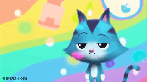 A Cartoon Cat With A Sad Look On His Face GIF