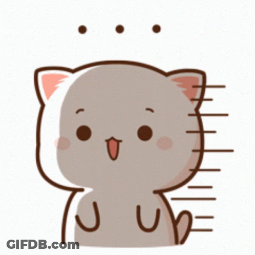 A Cartoon Cat With A Surprised Look On Its Face And A Measuring Tape Behind It GIF