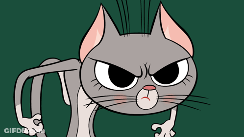 A Cartoon Cat With The Words " I 'Ve Had " Behind It GIF