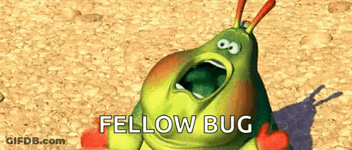 A Cartoon Caterpillar Is Screaming With Its Mouth Open . GIF