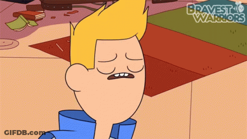 A Cartoon Character From Bravest Warriors Making A Face GIF