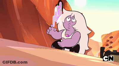A Cartoon Character From Cn Is Holding A Pink Object GIF