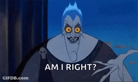 Hercules Cartoon Asking Am I Right GIF