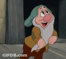 A Cartoon Character From Snow White And The Seven Dwarfs Named Dopey GIF