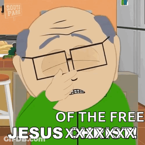 A Cartoon Character From South Park Covering His Nose GIF