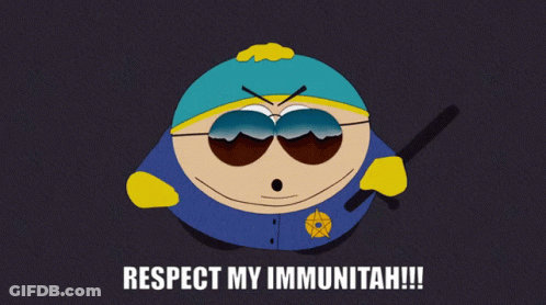 A Cartoon Character From South Park Says Respect My Immunotah GIF