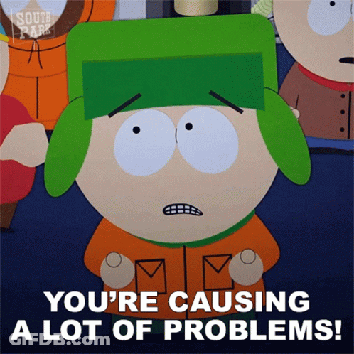 South Park Character Causing A Lot Of Problems GIF