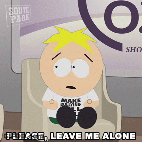 A Cartoon Character From South Park Sitting In A Chair GIF