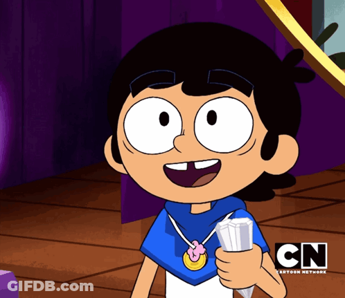 A Cartoon Character From The Cartoon Network Holds A Piece Of Paper GIF