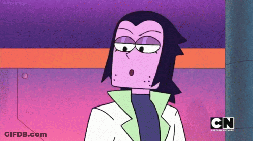 A Cartoon Character From The Cartoon Network Shows A Surprised Look On His Face GIF