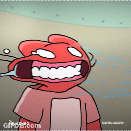 A Cartoon Character From The Cool Cats Shows A Huge Smile GIF