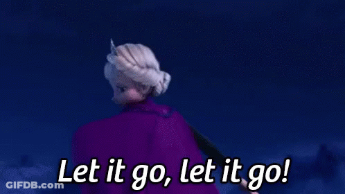 A Cartoon Character From The Movie Frozen Is Saying Let It Go GIF