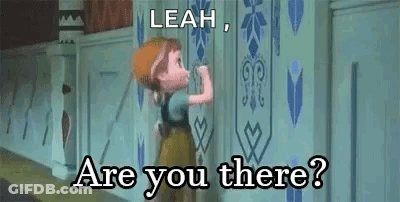 A Cartoon Character From The Movie Frozen Is Standing Next To A Wall And Asking Are You There . GIF