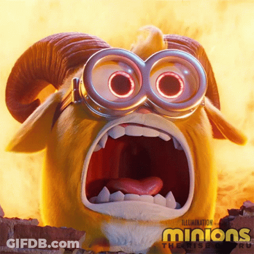 Minions Cartoon Screaming GIF