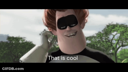 A Cartoon Character From The Movie The Incredibles Is Talking On A Cell Phone GIF