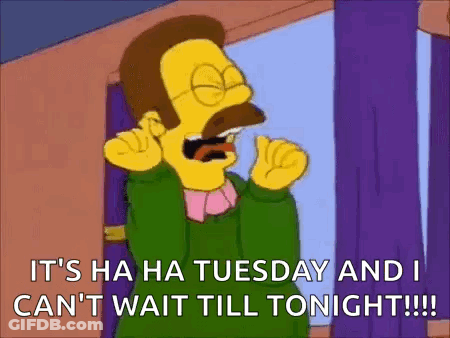 A Cartoon Character From The Simpsons Is Standing In Front Of A Window With His Mouth Open And A Purple Curtain . GIF