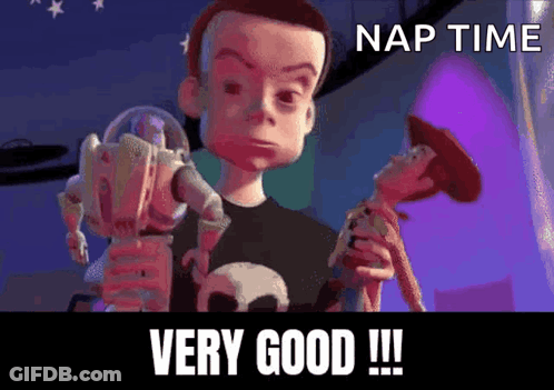 A Cartoon Character From Toy Story Is Holding A Woody Doll . GIF
