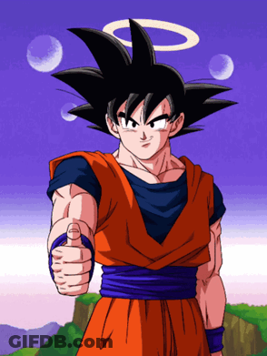 A Cartoon Character Giving A Thumbs Up With An Angel Halo On His Head GIF