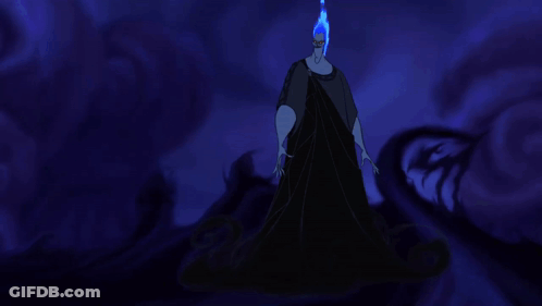 A Cartoon Character Has A Blue Flame Coming Out Of His Head And Is Holding A Cup GIF