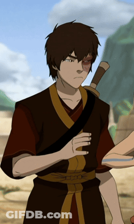A Cartoon Character Has A Sword In His Hand And Has A Red Eye GIF