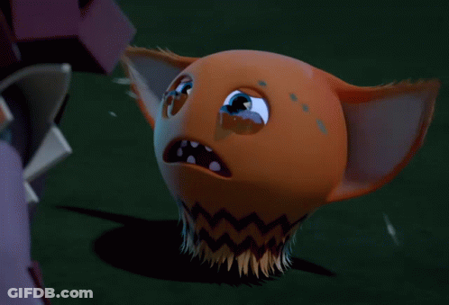 A Cartoon Character Has A Tear Coming Out Of His Eye GIF