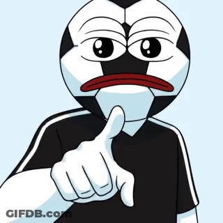 A Cartoon Character Holding A Red Card In Front Of His Face GIF