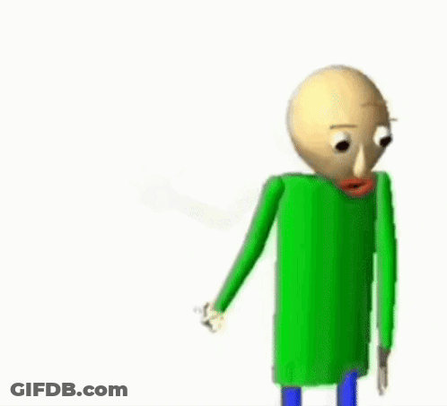A Cartoon Character In A Green Shirt Is Standing In Front Of A Bunch Of Flies . GIF