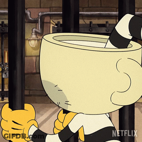 A Cartoon Character In A Jail Cell With A Netflix Logo On The Bottom Right GIF
