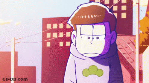 A Cartoon Character In A Purple Hoodie With A Green Leaf On His Chest GIF