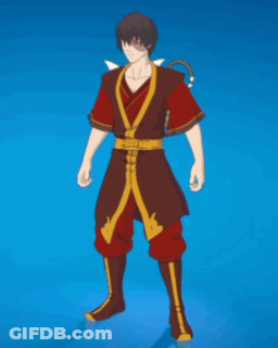 A Cartoon Character In A Red And Yellow Outfit Is Standing On One Leg GIF