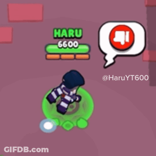 A Cartoon Character In A Video Game With The Name Haru 6600 GIF