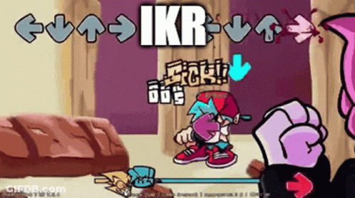 A Cartoon Character In A Video Game With The Word Ikr On The Bottom GIF