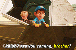 A Cartoon Character Is Asking Ralph If He Is Coming GIF