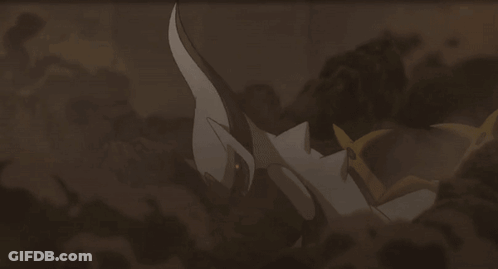 A Cartoon Character Is Being Struck By A Lightning Bolt In A Dark Room GIF