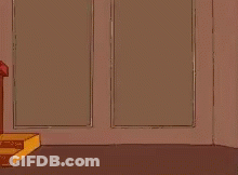 A Cartoon Character Is Breaking Through A Wall With The Words Ohh Yeahhh GIF
