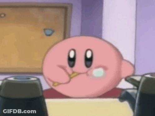 A Cartoon Character Is Brushing His Teeth With A Toothbrush In A Bathroom . GIF