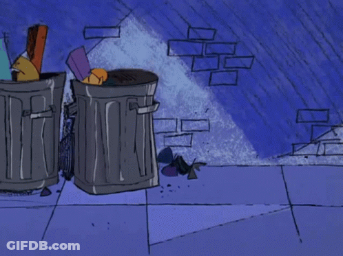 A Cartoon Character Is Carrying A Large Bag Of Money GIF