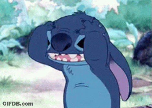 A Cartoon Character Is Covering His Eyes With His Hands . GIF
