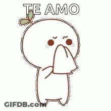 A Cartoon Character Is Covering His Mouth With A Napkin . GIF