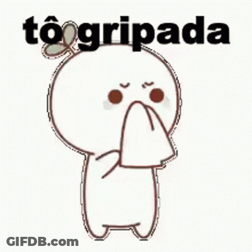 A Cartoon Character Is Covering His Mouth With A Napkin And The Words `` To Gripada '' Written Above Him . GIF