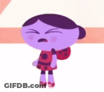 A Cartoon Character Is Crying With Tears Coming Out Of His Eyes . GIF