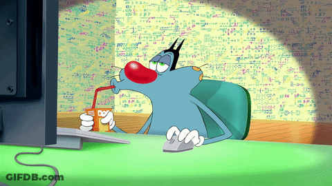 A Cartoon Character Is Drinking Through A Straw GIF