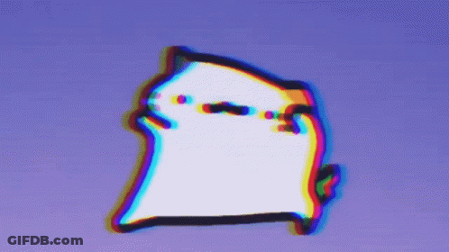 A Cartoon Character Is Flying Through The Air With A Blue Sky Behind It GIF