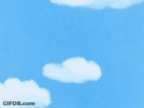 Cartoon Character Flying With Red Shoes GIF