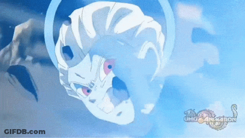 A Cartoon Character Is Flying Through The Air With The Words Uhg Animation Behind Him GIF